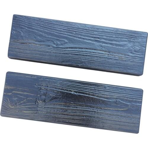 2pcs Wooden Mould Stepping Stone Stepping Wood Grain Stone Forms