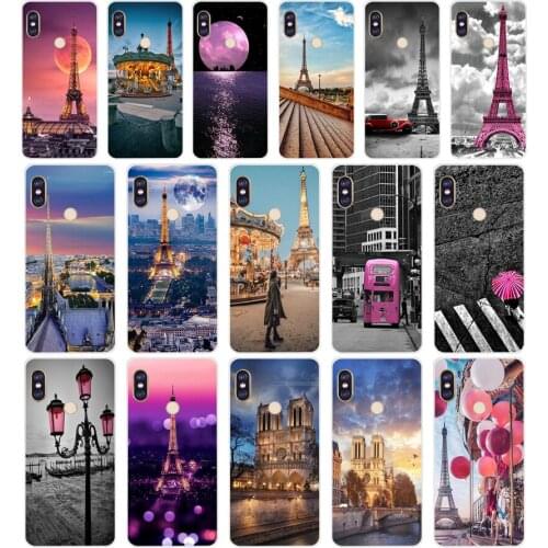200FG Love Paris Eiffel tower Soft Silicone Tpu Cover phone Case for xiaomi redmi 5A 8 8A 5Plus note 5 5A 8 8t Pro