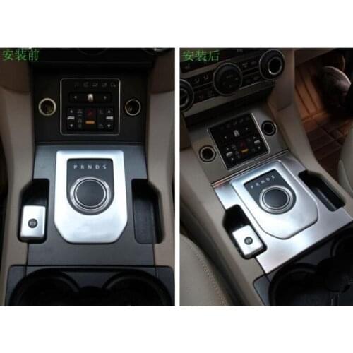 2013- 2016 For Land Rover Discovery 4 LR4 Black Chrome Gear Shift Panel Cover Trim Sticker Newest