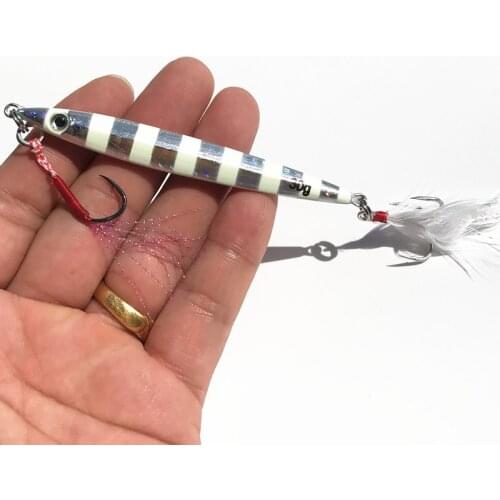 2021 News Metal Jig Fishing Lure Weights 30g Trolling Hard Bait Bass Fishing Bait Tackle Trout Jigging Lure Jigs Saltwater Lures