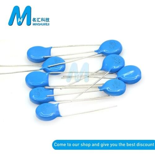 20pcs 10D Varistor 10D270K 10D330K 10D390K 10D470K 10D241K 10D391K 10D431K 10D471K 10D561K 10D331K piezoresistor 10MM