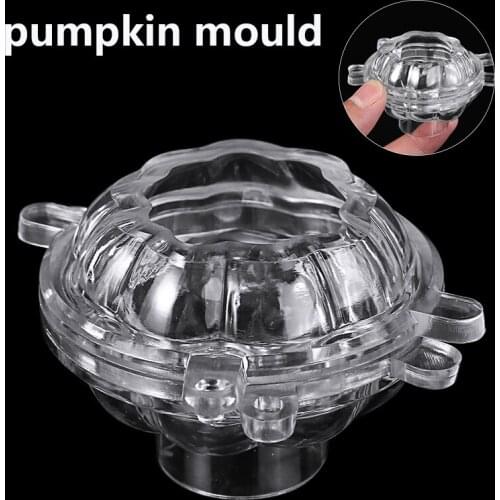 3D Pumpkin Mould Plastic Clear Pumpkin Shaped Candle DIY Handmade Soap Mould For Halloween Craft Home Wedding Decoration