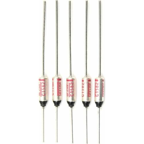 New 5PCS SF70E -SF240E Thermal Fuse 10A 250V Thermal Cutoffs Degree Temperature Fuses