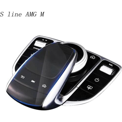 Car styling Airspeed center control mouse transparent cover for Mercedes Benz GLC E C class W213 W205 Handwriting mouse film