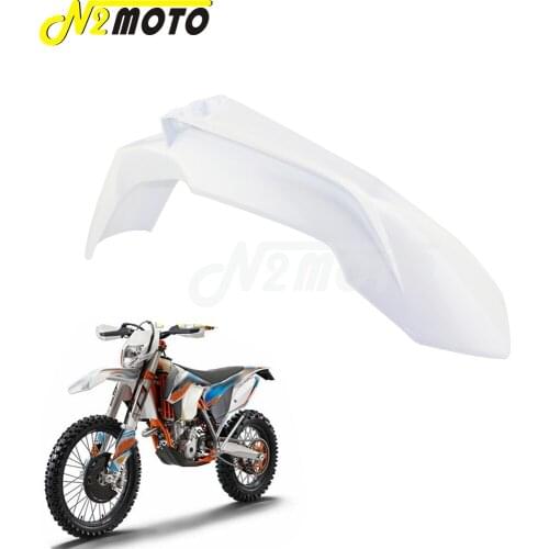 White Motocross Front Fender Mudguard for XC EXC XC-W SX SXF XC-F 125 150 250 300 450 500 2013-2016 Dirt Bike Mud Guard