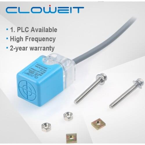 Cloweit IP67 5mm Detection Proximity Sensor 6-36VDC NPN PNP 18x18 Square Inductive Switch CLOWEIT LB-05