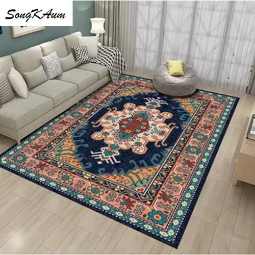 SongKAum Fresh flowers Flannel Large Carpets child Non-slip Tatami customizable Mats Bedroom Home Lving Room Rug