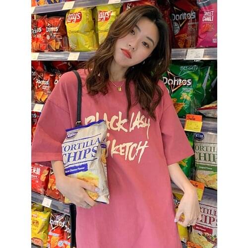 Graphic T Shirts Summer New Chic Print Top Loose Design Niche Short-sleeved French T-shirt