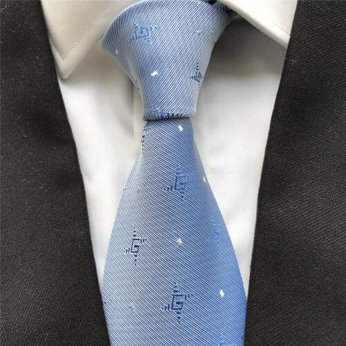 10 cm Width New Design Mens Ties Jacquard Woven Neck Tie Corbatas Blue Personality Pattern Neckties