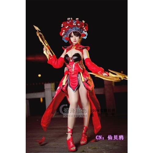 Hot Game Glory of King Cosplay Costume Sexy Dress High Quality A