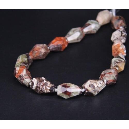 15.5"strand Faceted Drop Shape Nuggets Natural Ocean Jaspers Loose Beads,Ocean Agates Cut Slab Nugget Pendant Jewelry Making