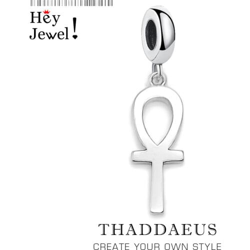 Cross of Life Ankh Charm Europe Style Club Good Jewelry Europe Classic Gift In 925 Sterling Silver Fit Bag Bracelet Super Deals