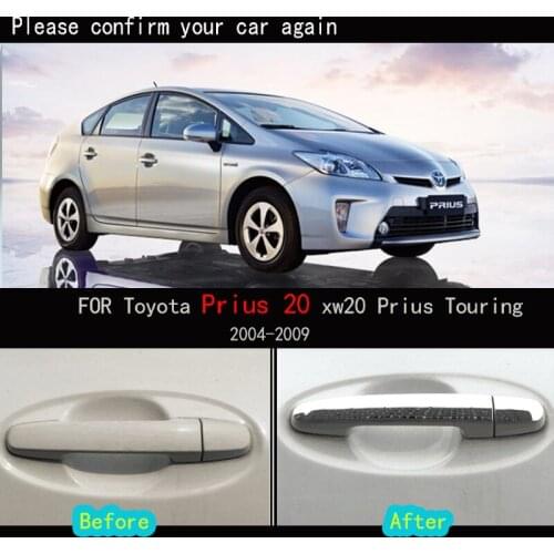 "Car door handle cover stainless steel decorative sticker for Toyota Prius 20 xw20 Prius Touring 2004-2009