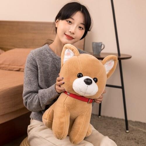 1pc 25/35/45cm Lovely Shiba Inu Plush Toys Kawaii Dolls Stuffed Soft Animal Shiba Inu Dog Toys for Children Kids Birthday Gifts