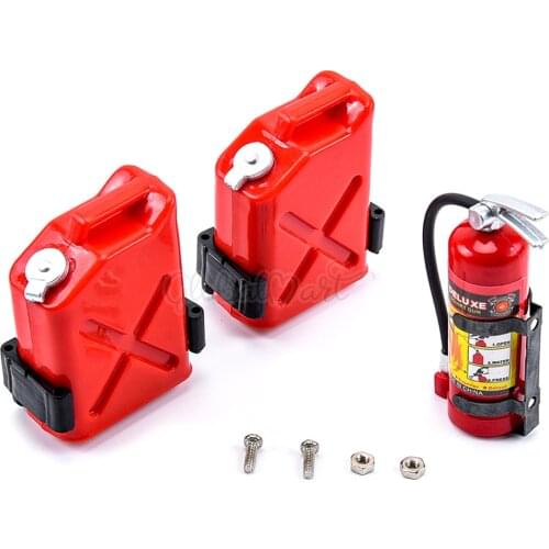 RC Scale Mini Fuel Tank and Fire Extinguisher Decoration Accessories for 1/10 Traxxas TRX4 Axial SCX10 Redcat GEN7 Rock Crawler
