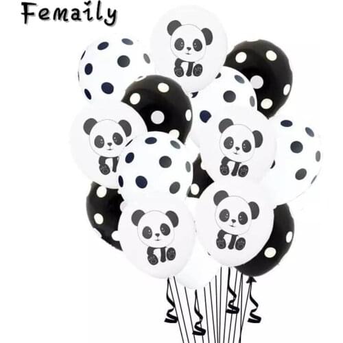 12 inch panda cartoon sequin balloon set children birthday party wedding wedding theme party birthday DIY decoration