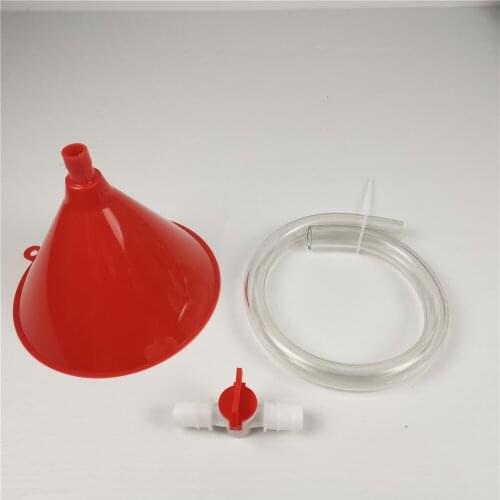 Plastic Beer Funnel Wine Liquid one Pipe Tube Plastic Valve Hose for Birthday Beer Festivals Drinking Party Bar Tool