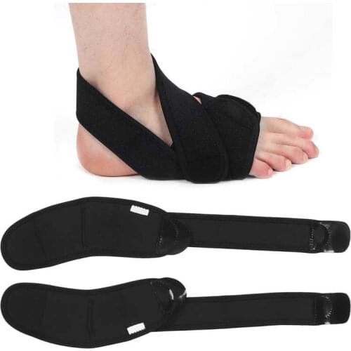Professional Elastic Soft Foot Drop Brace Adjustable Foot Varus Valgus Correction Belt Left Right Foot Recovery Corrector Strap