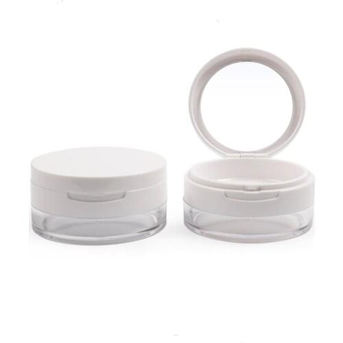 300pcs/lot 20ml 20g Empty Beauty Makeup Case Loose Powder Jar Travel Containers PP Powder Eye Cream Jar Liquid Container