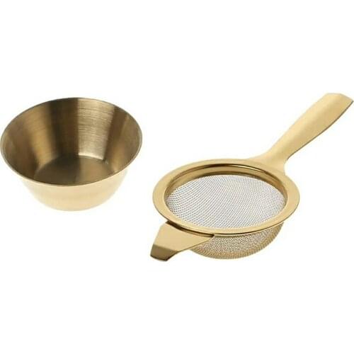 Stainless Steel Tea Strainer Corrosion-Resistant Extra Fine Holes Filter Broken Tea Coffee Tea Leak Maker Mesh Kitchen Supplies