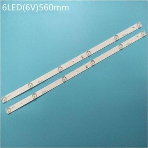 New 30 PCS/lot 6LED LED Backlight Strip for Toshiba TCL 32L2600 32L2800 L32P1A 4C-LB3206-HR03J HR01J TOT_32D2900 32HR330M06A5 V5