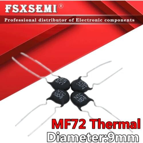10pcs MF72 Thermal Resistor 9mm 3D-9 3R 5D-9 5R 8D-9 8R 10D-9 10R 12D-9 12R 16D-9 16R 20D-9 20R 22D-9 22R 33D-9 33R 50D-9 50R