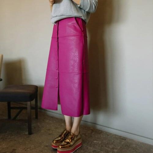 Tvvovvin Women's Leather Skirts