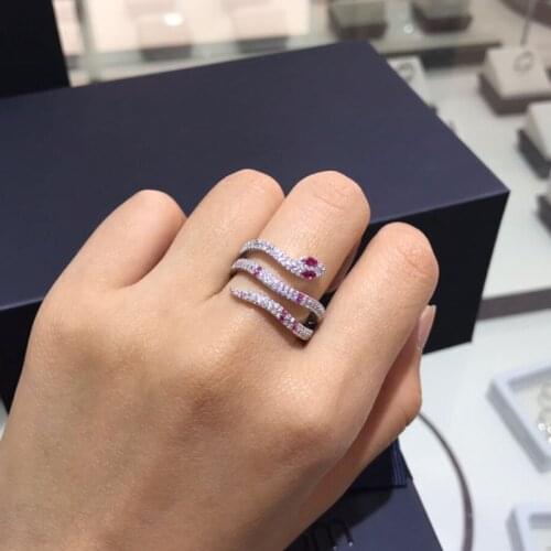 UMGODLY Luxury Brand Solid White Heart Wheat Ears Ring Micro Cubic Zirconia Stones for Women Fashion Jewelry