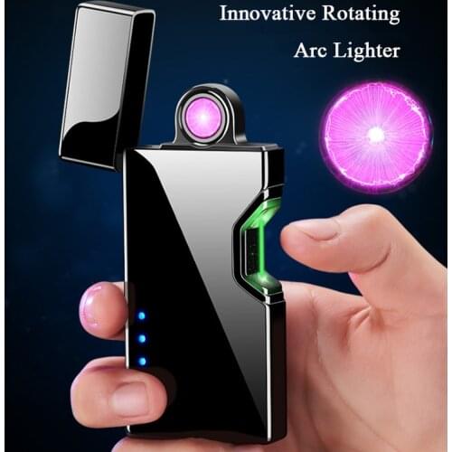 Zinc Alloy Windproof USB Electric Candle Lighter Kitchen Lighter Dropship Suppliers Cool Touch Sensor Lighters Men Gift