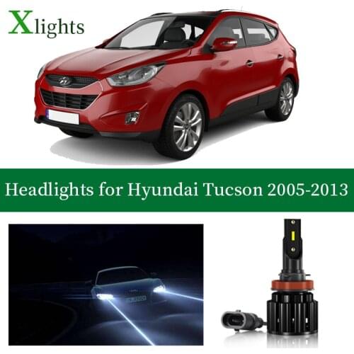 Xlights For Hyundai Tucson 2005 2006 2007 2008 2009 2010 2011 2012 2013 LED Headlight Bulb Low High Beam Lamp Headlamp Car Light
