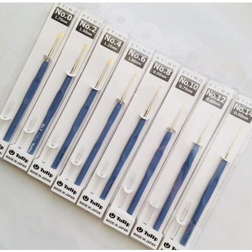 Japan ETIMO Hiroshima Tulip blue lace crochet 1 order=1pc (NO.0/2/4/6/8/10/12/14/)