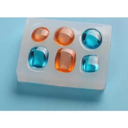 1PC Diamond Geometric UV Resin Epoxy Resin Molds For Jewelry Pendant Silicone Jewelry Tools Necklace Jewelry Making Tools