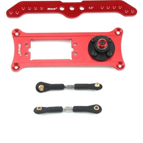 1Pc Miracle Anodized Servo Rudder Tray KIT with 5inch Double Arm for RC Model