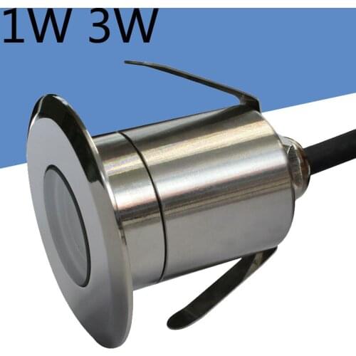 1W 3W 12V AC85-265V Top quality IP68 Mini recessed light LED inground light