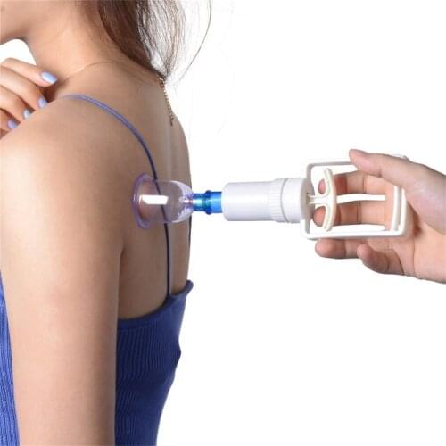 12 pc/Set Medical Vacuum Cupping with Suction Pump Suction Therapy Device Set herapy Kit body relaxation healthy Massage set