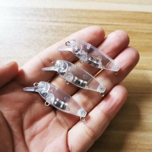 2.4g/4.5cm 100pcs Blank Nude Baits Crank Pencil Minnow Bait Unpainted Lure Bodies Fishing Bait