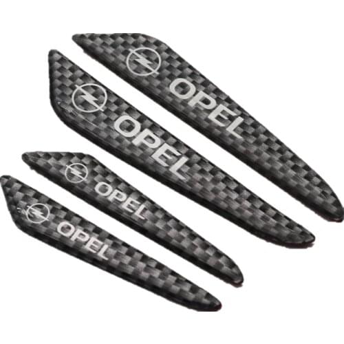 4PCS Car styling Carbon fiber tape Door Side Edge Protective Sticker For Opel Astra H G J Corsa Insignia Antara Meriva Zafira