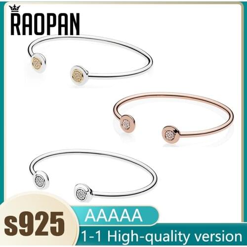 925 logo opening silver hard Bracelet For Jewelry Making Diy Stone For Momen Charms For Jewelry Making Bulk