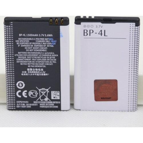 ISUNOO 1500mah BP-4L Battery For Nokia E61i E63 E90 E95 E71 6650 6760 N97 N810 E72 E52 BP4L Mobile Phone replacement battery