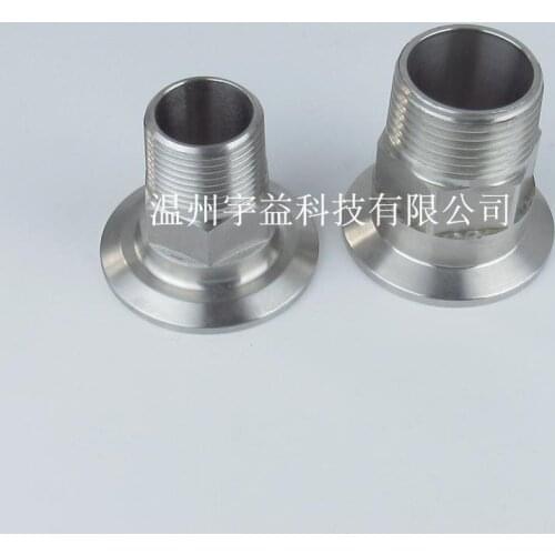 Free shipping DN15-50 Tri-clamp X Male adapter 1.5'' tri clamp X 1" BSP many size choose in here