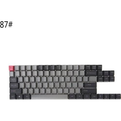 Black Gray Mixed Dolch Thick PBT 104/87/61 Keycaps OEM Profile Key P9YA