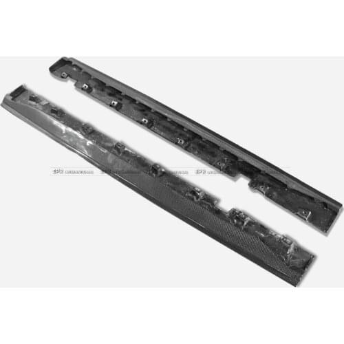 EPR Car-styling For Ford 2015 Mustang KT Style Carbon Fiber Side Skirt Glossy Fibre Finish Racing Body Kit Accessories Trim