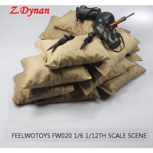 1/6 1/12 Scale Male female soldiers combat scenes military accessories sandbag models for 12inch action figure doll in stock
