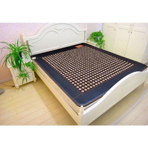 Korea health jade stone heating mattress Electric heating jade cushion Massage Mattress Free Gift eye cover