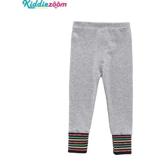 2020 Girls Leggings Cotton Stretch Pants Trousers Kids Pants Solid 2-8Year Stretch Skinny Autumn Spring