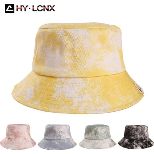 Summer Child Bucket Hat For Girl Boy Outdoor Tie Dye Cap UV Protection Hat Breathable Adjustable Panama Cap Fisherman Hat