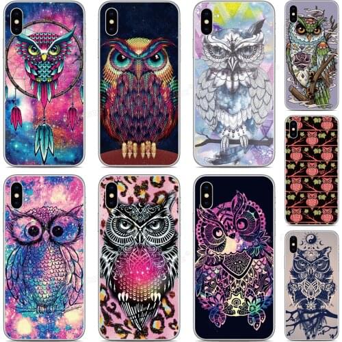 Tpu Soft Art Owl Animal Phone Case For iPhones SE 2020 SE2 SE 2 XR X XS 11 Pro MAX 6 6S 7 8 9 Plus For iPod Touch 7 6 5 Cover