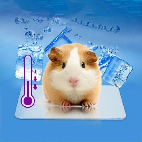 Rabbit Cooling Mat Pet Hamster Aluminum Cool Ice Pad Cage Sleeping Bed for bunny