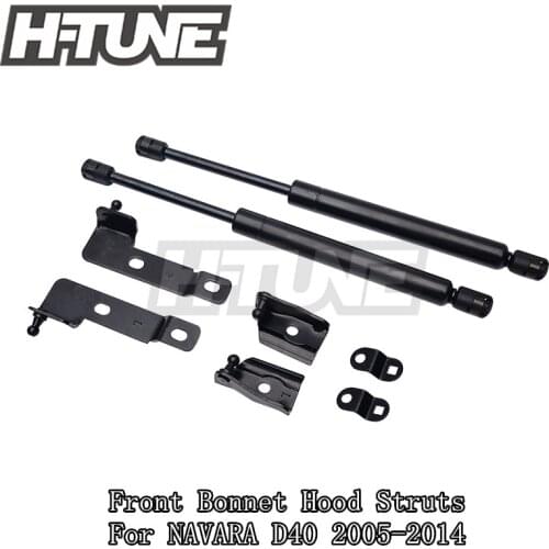 H-TUNE 4x4 Accessories Front Hood Bonnet Gas Lift Support Shock Strut Damper for NAVARA D40 Frontier 2005-2014