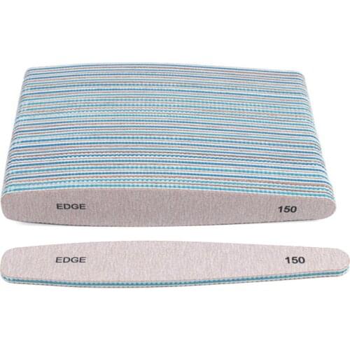 50pcs/lot Sandpaper Nail File 150/150 Manicure Buffer Double-sided lime a ongle professionel Nail Care Pedicure Tools nagelvij